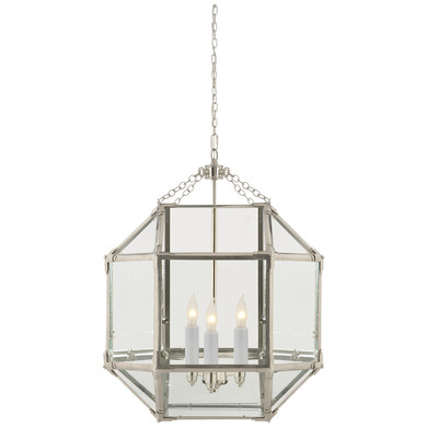 Foyer/Hall Lanterns Glass w/Frame by Visual Comfort Signature ( 268 | SK 5009PN-CG Morris ) 