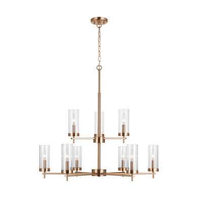 Mid. Chandeliers Glass Up by Visual Comfort Studio ( 454 | 3190309-848 Zire ) 