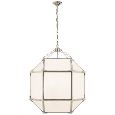 Foyer/Hall Lanterns Glass w/Frame by Visual Comfort Signature ( 268 | SK 5009PN-WG Morris ) 