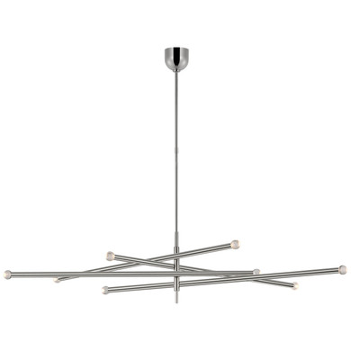 Large Chandeliers Geometric/Linear by Visual Comfort Signature ( 268 | KW 5595PN-CG Rousseau ) 