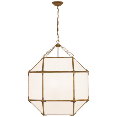 Foyer/Hall Lanterns Glass w/Frame by Visual Comfort Signature ( 268 | SK 5010GI-WG Morris ) 