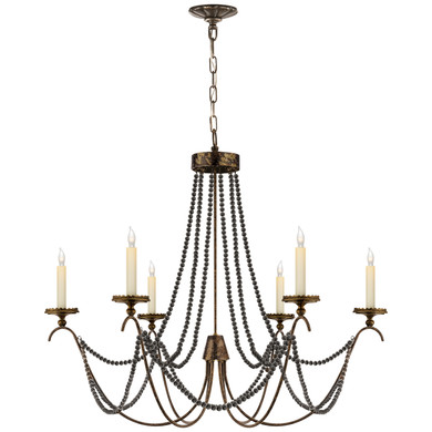 Mid. Chandeliers Candle by Visual Comfort Signature ( 268 | CHC 1415R Marigot ) 