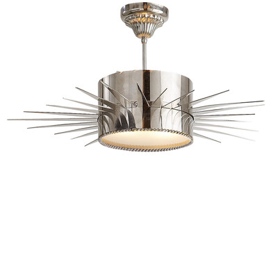 Semi-Flush Mts. Glass Down by Visual Comfort Signature ( 268 | SK 5202PN Soleil ) 