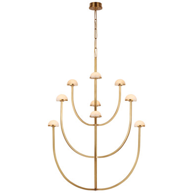 Large Chandeliers Glass Shade by Visual Comfort Signature ( 268 | KW 5622AB-ALB Pedra ) 