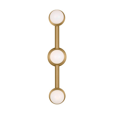 Bathroom Fixtures Three Lights by Visual Comfort Studio ( 454 | KWL1173BBS Nodes ) 