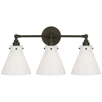 Bathroom Fixtures Three Lights by Visual Comfort Signature ( 268 | CHD 2529BZ-WG Parkington ) 