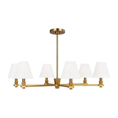 Mid. Chandeliers Candle by Visual Comfort Studio ( 454 | AC1126BBS Paisley ) 