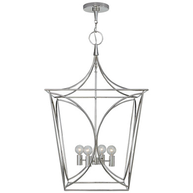 Foyer/Hall Lanterns Open Frame by Visual Comfort Signature ( 268 | KS 5145PN Cavanagh ) 