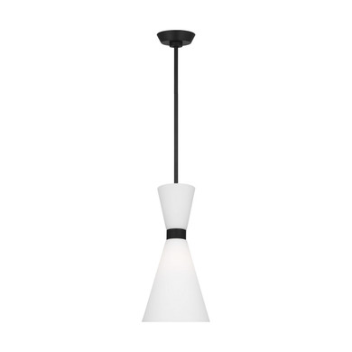 Mini Pendants Glass Down by Visual Comfort Studio ( 454 | DJP1101MBK Belcarra ) 
