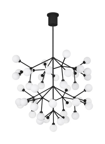 Mid. Chandeliers Glass Down by Visual Comfort Modern ( 182 | 700MRAGWB-LED927 Mara ) 