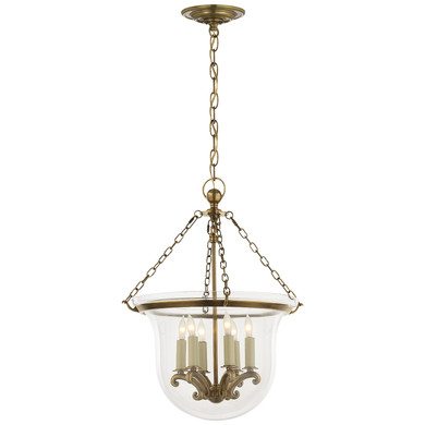 Pendants Bowl Style by Visual Comfort Signature ( 268 | CHC 2117AB Country Bell Jar ) 