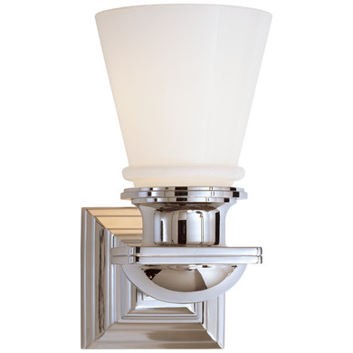 Sconces Single Glass by Visual Comfort Signature ( 268 | SL 2151PN-WG NY Subway ) 