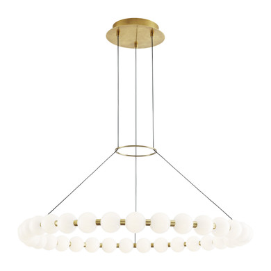 Large Chandeliers Glass Shade by Visual Comfort Modern ( 182 | 700OBT36NB-LED927 Orbet ) 