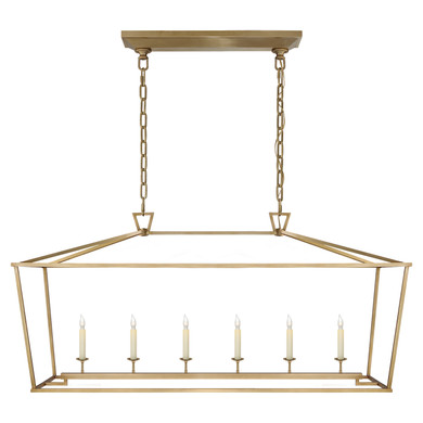Linear/Island 4 Light + by Visual Comfort Signature ( 268 | CHC 2166AB Darlana ) 