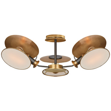Semi-Flush Mts. Geometric/Linear by Visual Comfort Signature ( 268 | TOB 4290BZ/HAB-L Osiris ) 