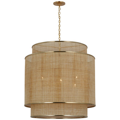 Pendants Drum Shade by Visual Comfort Signature ( 268 | MF 5025SB/NRT Linley ) 