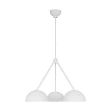 Mid. Chandeliers Metal Shade by Visual Comfort Studio ( 454 | LXC1043CPST Beaunay ) 