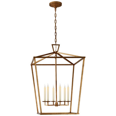 Foyer/Hall Lanterns Open Frame by Visual Comfort Signature ( 268 | CHC 2177GI Darlana ) 