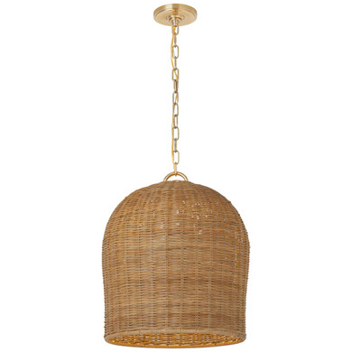 Pendants Glass Down by Visual Comfort Signature ( 268 | MF 5043SB-NTW Nancy ) 