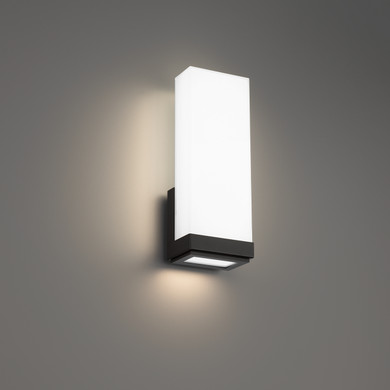 Sconces Single Glass by W.A.C. Lighting ( 34 | WS-43114-27-BK Coltrane ) 