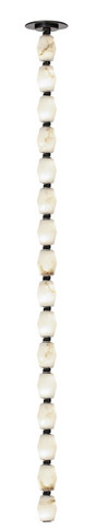 Pendants Glass Down by Visual Comfort Modern ( 182 | SLPD55227ALBBZR Collier ) 