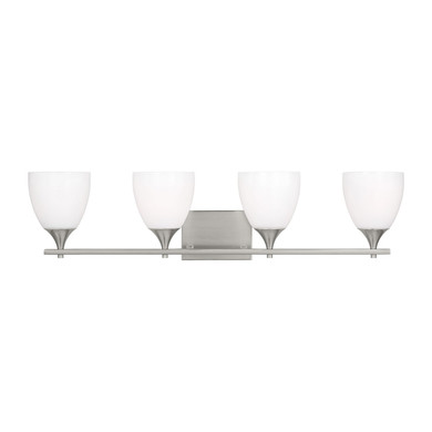 Bathroom Fixtures Four Lights by Visual Comfort Studio ( 454 | DJV1024BS Toffino ) 