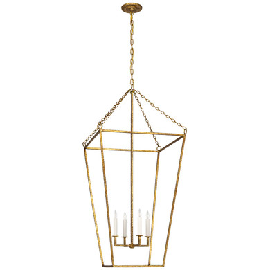 Foyer/Hall Lanterns Open Frame by Visual Comfort Signature ( 268 | MF 5104GI Malloy ) 