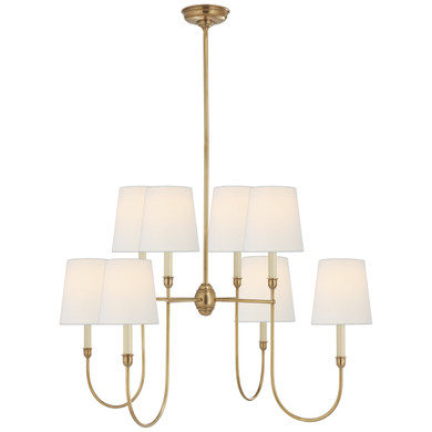 Large Chandeliers Candle by Visual Comfort Signature ( 268 | TOB 5008HAB-L Vendome ) 