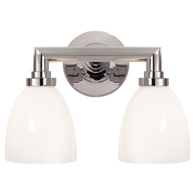 Bathroom Fixtures Two Lights by Visual Comfort Signature ( 268 | SL 2842CH-WG Wilton ) 