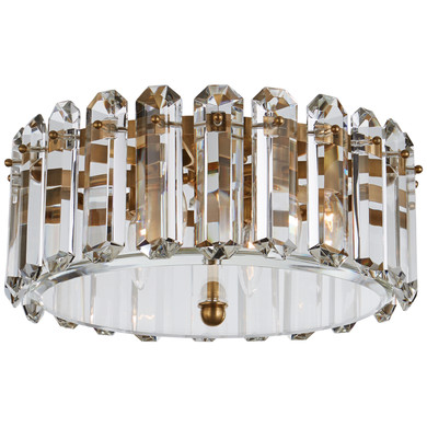 Flush Mounts Drum Shade by Visual Comfort Signature ( 268 | ARN 4125HAB Bonnington ) 
