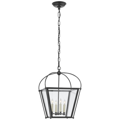 Foyer/Hall Lanterns Glass w/Frame by Visual Comfort Signature ( 268 | CHC 3438BZ-CG Riverside ) 