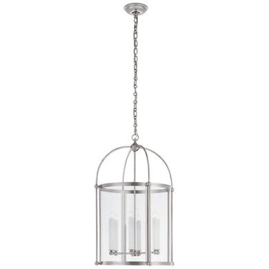 Foyer/Hall Lanterns Glass w/Frame by Visual Comfort Signature ( 268 | CHC 3451PN-CG Riverside Round ) 