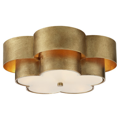 Flush Mounts Drum Shade by Visual Comfort Signature ( 268 | ARN 4307G-FG Arabelle ) 