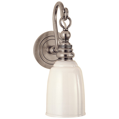 Sconces Single Glass by Visual Comfort Signature ( 268 | SL 2934AN-WG Boston ) 