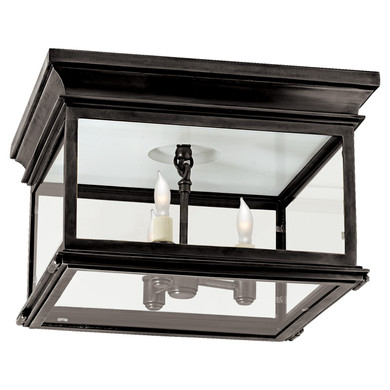 Flush Mounts Cage Style by Visual Comfort Signature ( 268 | CHC 4129BZ-CG Club Square ) 