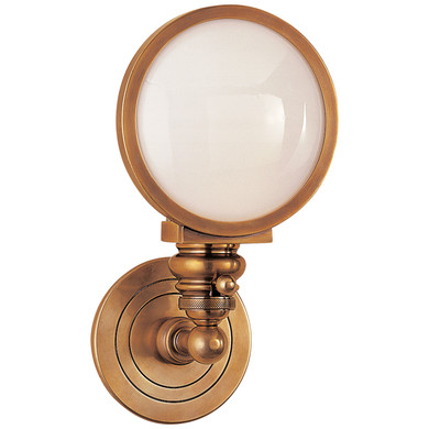 Sconces Single Glass by Visual Comfort Signature ( 268 | SL 2935HAB-WG Boston ) 