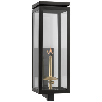 Exterior Wall Mount by Visual Comfort Signature ( 268 | CHO 2560BLK-CG Fresno Gas ) 