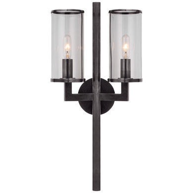 Sconces Double Glass by Visual Comfort Signature ( 268 | KW 2201BZ-CG Liaison ) 