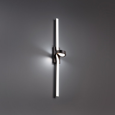 Bathroom Fixtures Cylindrical / Linear by W.A.C. Lighting ( 34 | WS-61334-27-BK Loophole ) 
