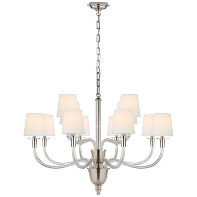 Mid. Chandeliers Candle by Visual Comfort Signature ( 268 | TOB 5033PN-L Vivian ) 