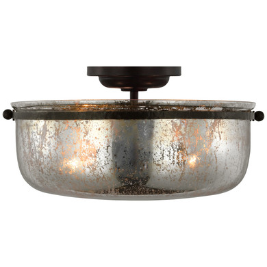 Semi-Flush Mts. Bowl Style by Visual Comfort Signature ( 268 | CHC 4269AI-MG Lorford ) 
