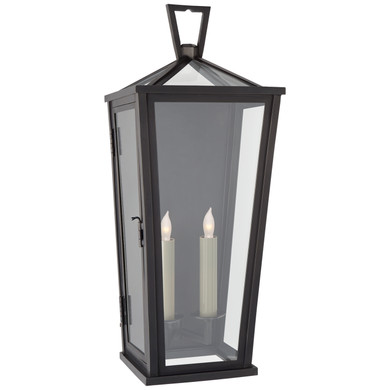 Exterior Wall Mount by Visual Comfort Signature ( 268 | CHO 2791BZ-CG Darlana Outdoor ) 