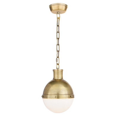 Mini Pendants Glass Down by Visual Comfort Signature ( 268 | TOB 5062HAB-WG Hicks ) 