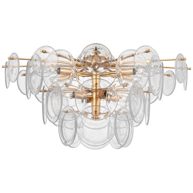 Semi-Flush Mts. Multi-port/Cluster by Visual Comfort Signature ( 268 | ARN 4453G-CSG Loire ) 