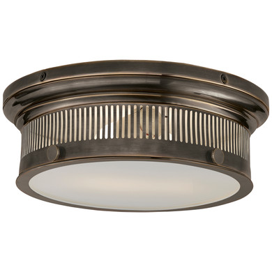 Flush Mounts Drum Shade by Visual Comfort Signature ( 268 | CHC 4391BZ-WG Alderly ) 