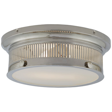 Flush Mounts Drum Shade by Visual Comfort Signature ( 268 | CHC 4391PN-WG Alderly ) 