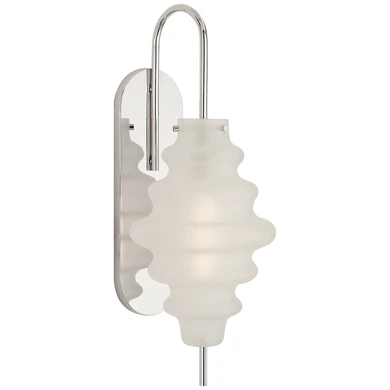 Sconces Single Glass by Visual Comfort Signature ( 268 | KW 2270PN-VG Tableau ) 