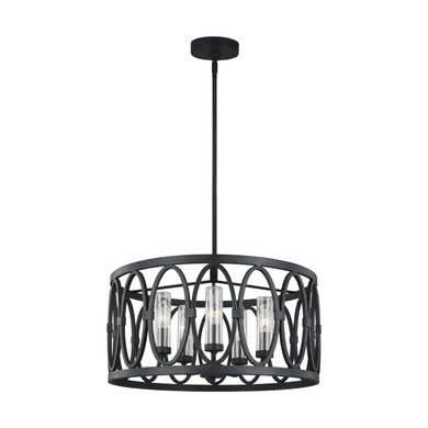 Mid. Chandeliers Glass Up by Visual Comfort Studio ( 454 | OLF3222/5DWZ Patrice ) 