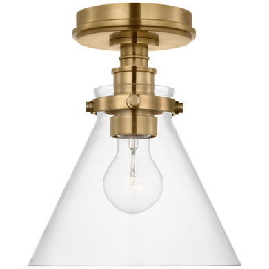 Flush Mounts Glass Down by Visual Comfort Signature ( 268 | CHC 4525AB-CG Parkington ) 