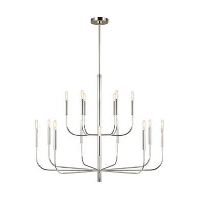 Large Chandeliers Candle by Visual Comfort Studio ( 454 | EC10015PN Brianna ) 